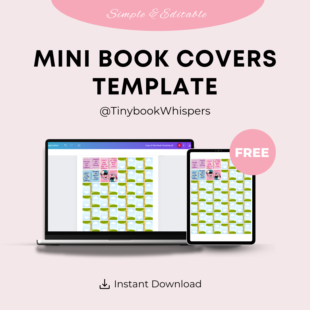 FREE MINI BOOK COVERS TEMPLATE