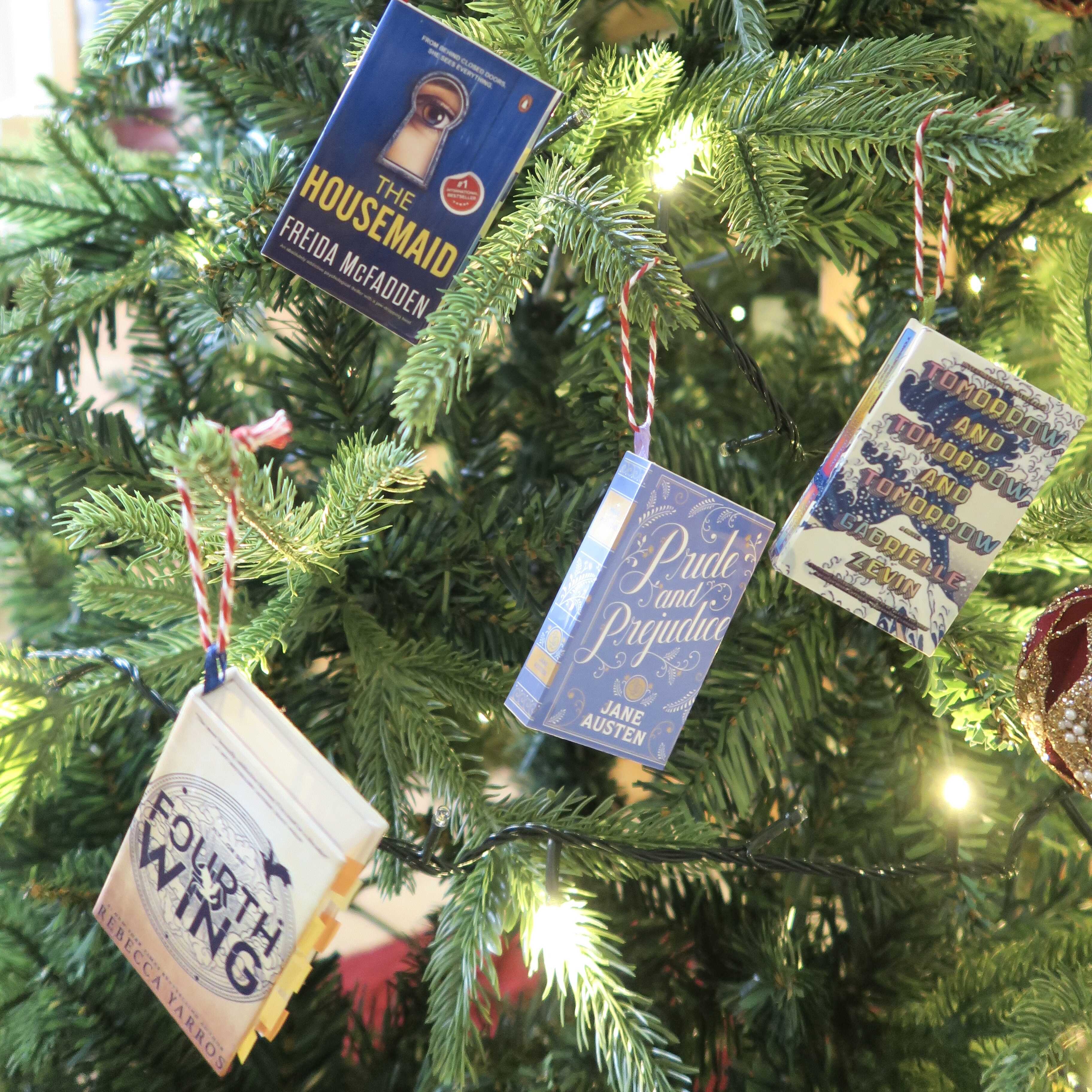 CUSTOM MINI BOOK CHRISTMAS ORNAMENT