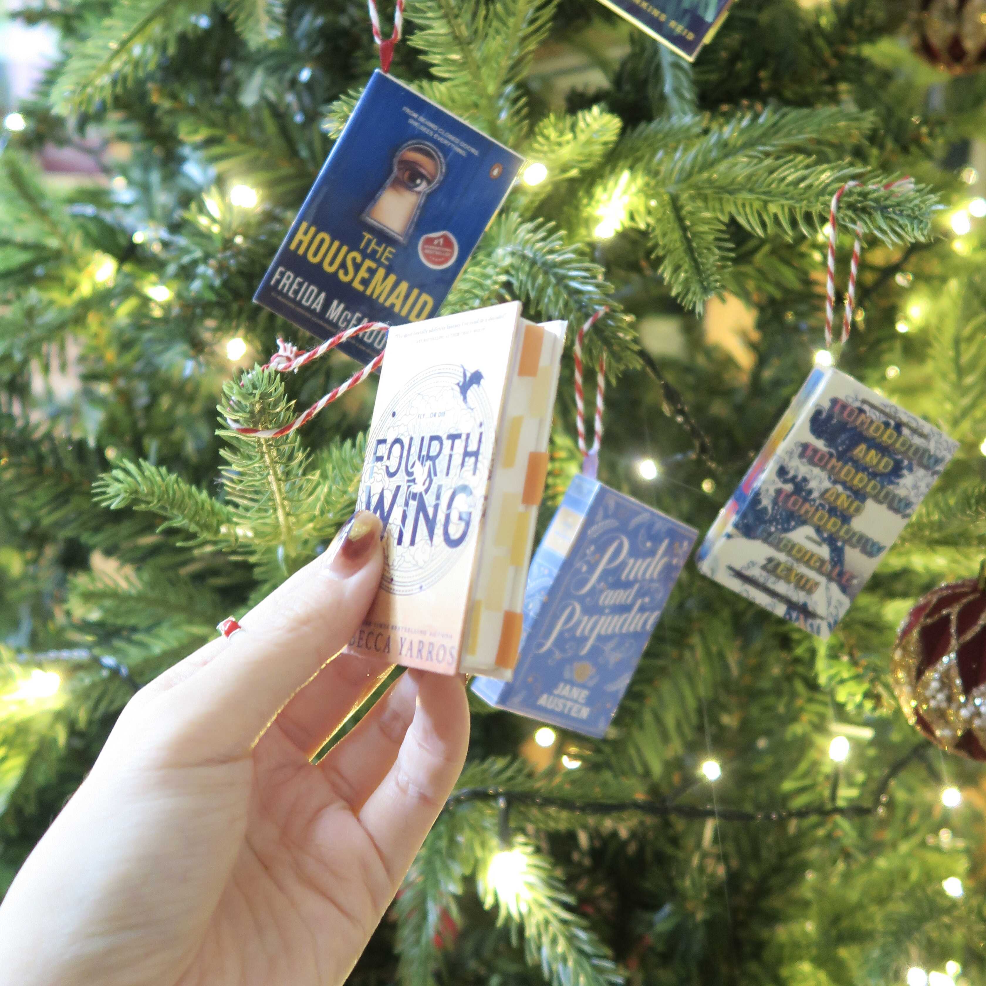 CUSTOM MINI BOOK CHRISTMAS ORNAMENT