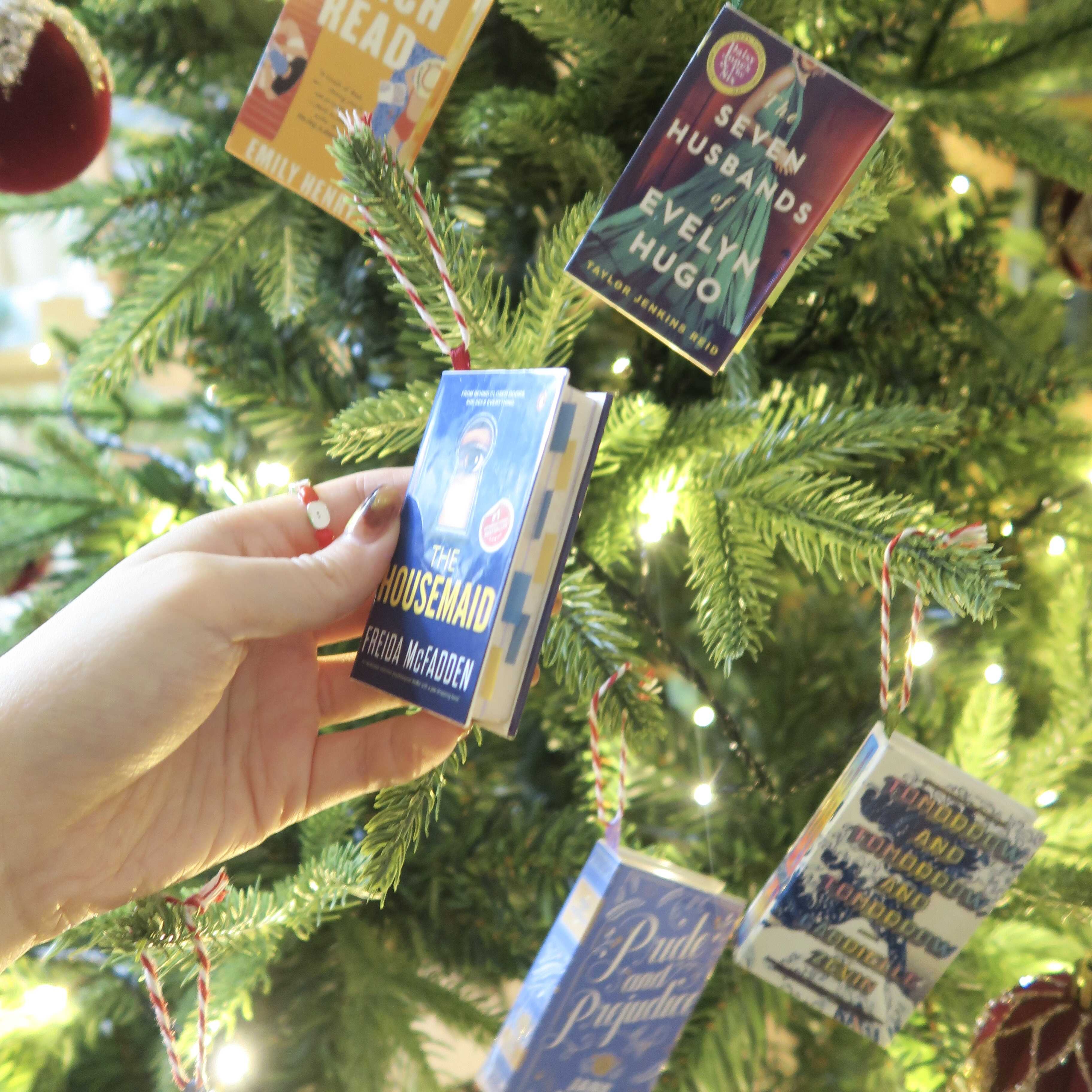 CUSTOM MINI BOOK CHRISTMAS ORNAMENT