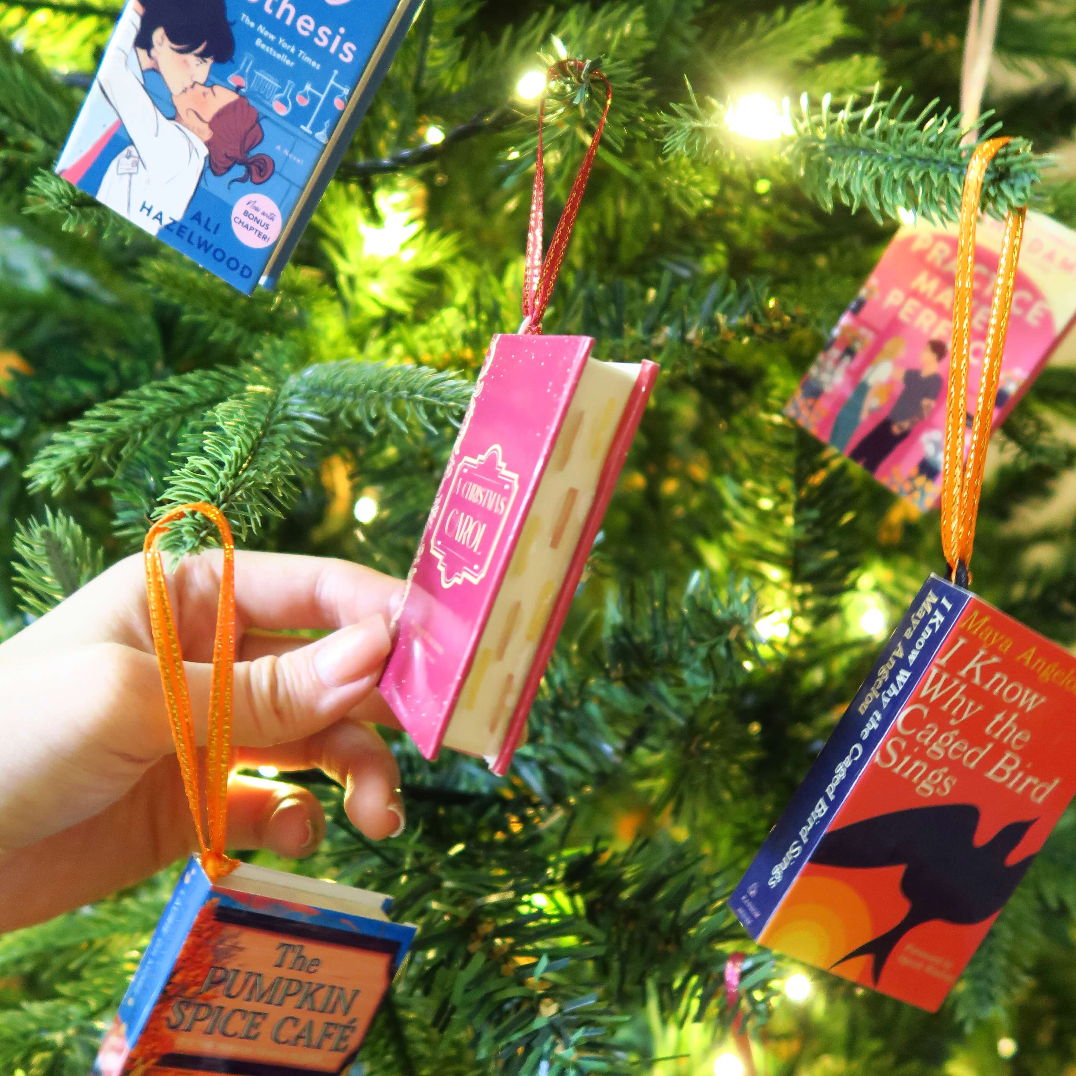 CUSTOM MINI BOOK CHRISTMAS ORNAMENT