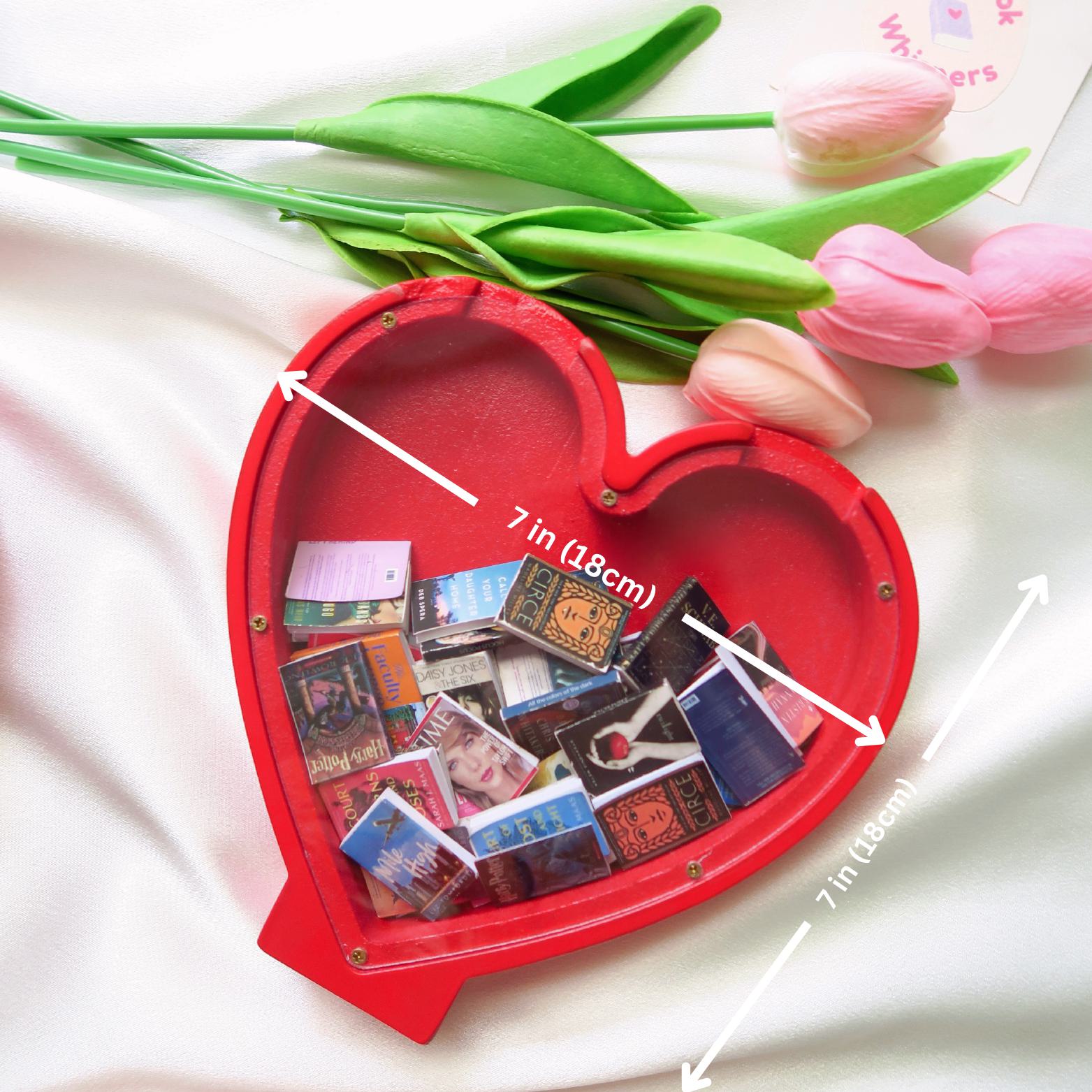 HEART MINI BOOK BANK & MINI BOOKS