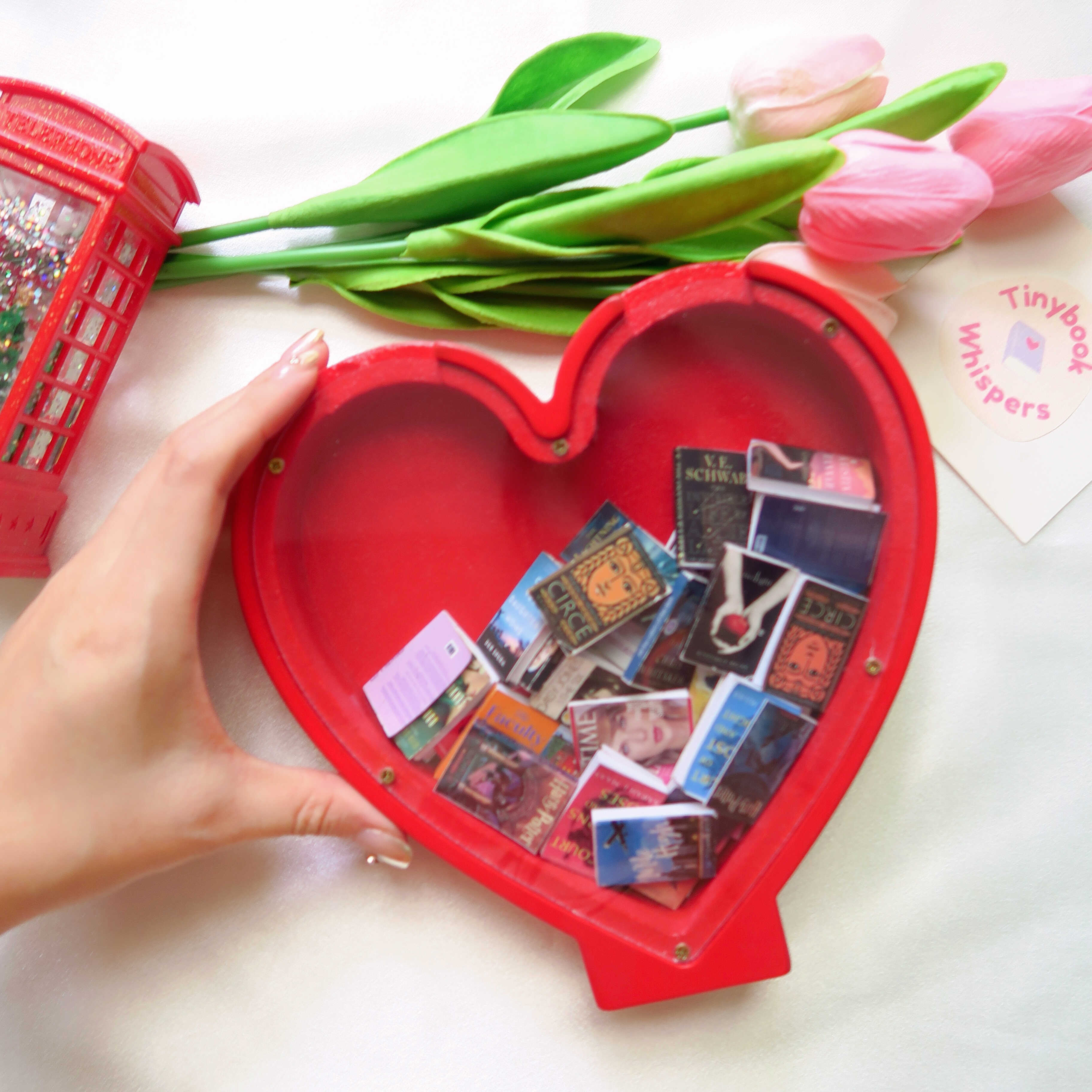 HEART MINI BOOK BANK & MINI BOOKS