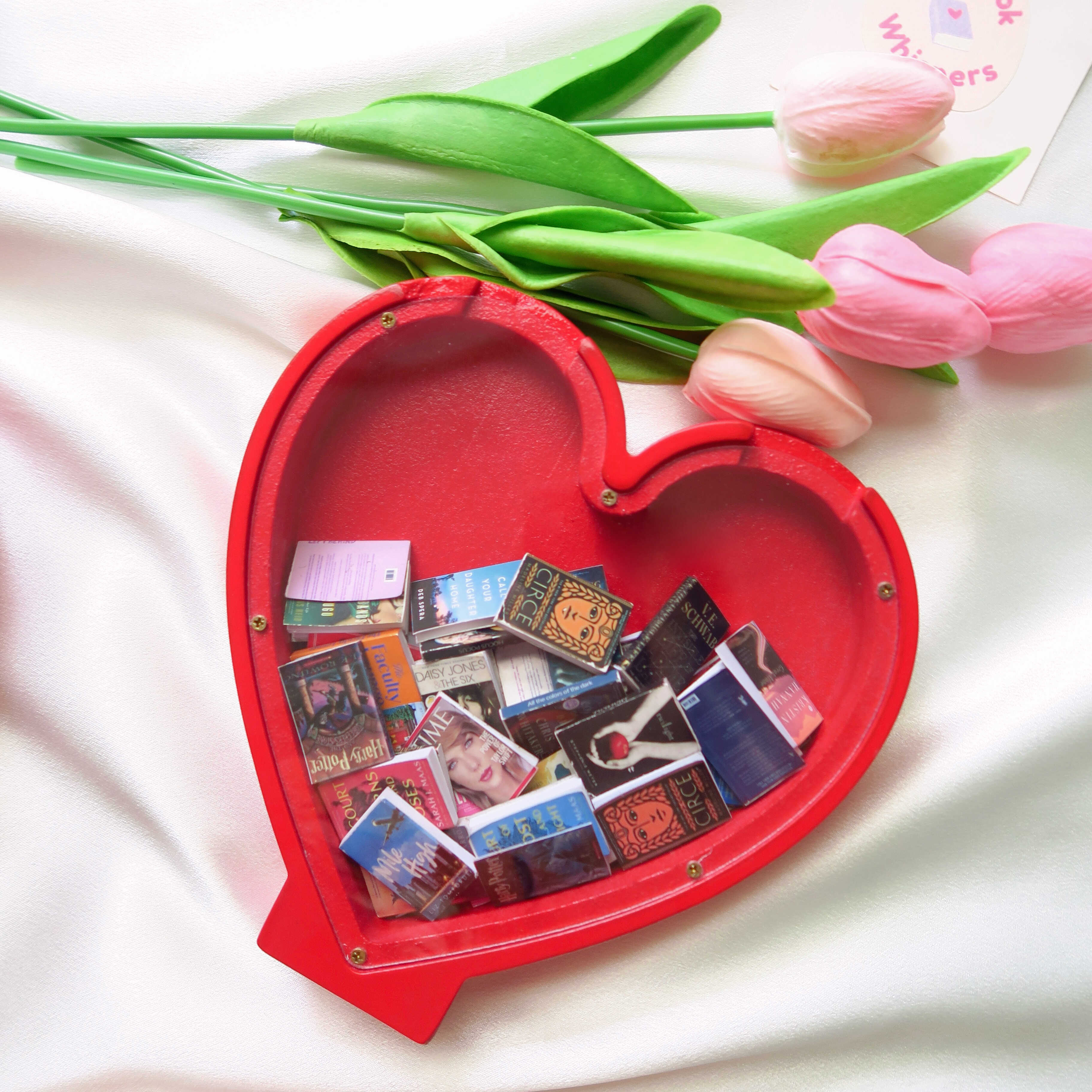 HEART MINI BOOK BANK & MINI BOOKS